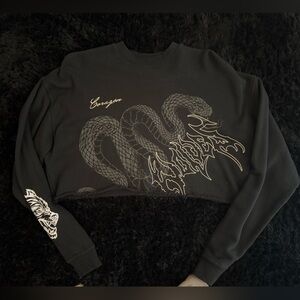 Darc Sport Black Cropped Sweatshirt Corazon Edition
